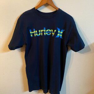HURLEY MEDIUM DARK BLUE CLASSIC FIT T-SHIRT
